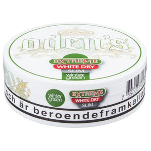 Oden's Wintergreen Extreme White Dry Slim at Thailand Snus