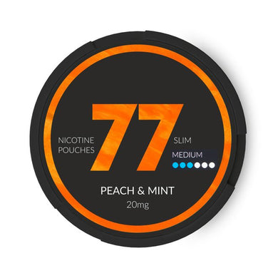 77 Peach & Mint Snus Nicotine Pouches
