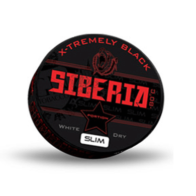 Siberia -80 Degrees Black  Slims at Thailand Snus Nicotine Pouches